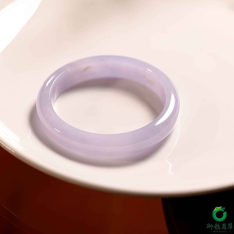 缅甸天然A货翡翠糯冰种紫罗兰内径54mm 44.2克