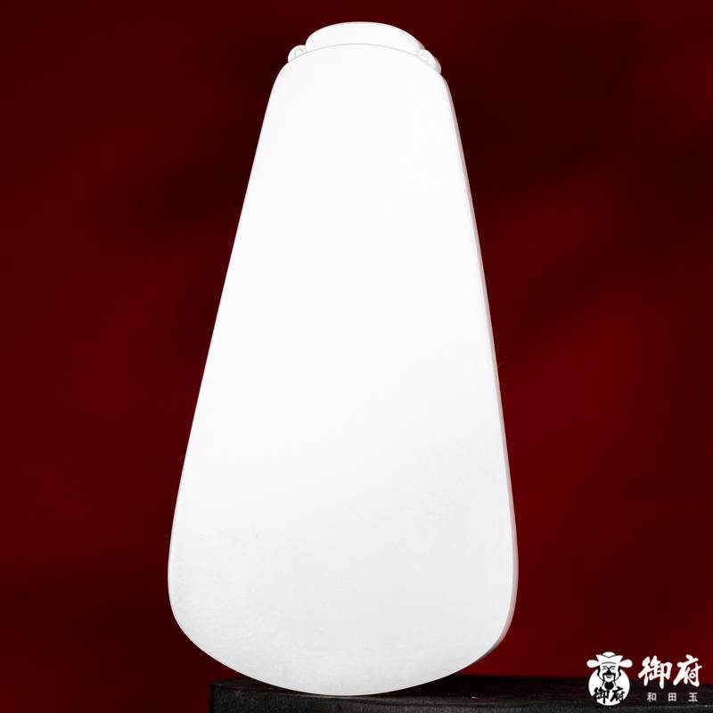 海派玉雕大师付雪飞工作室 重347.5克 新疆和田玉原毛孔皮白玉籽玉摆件 关帝圣君