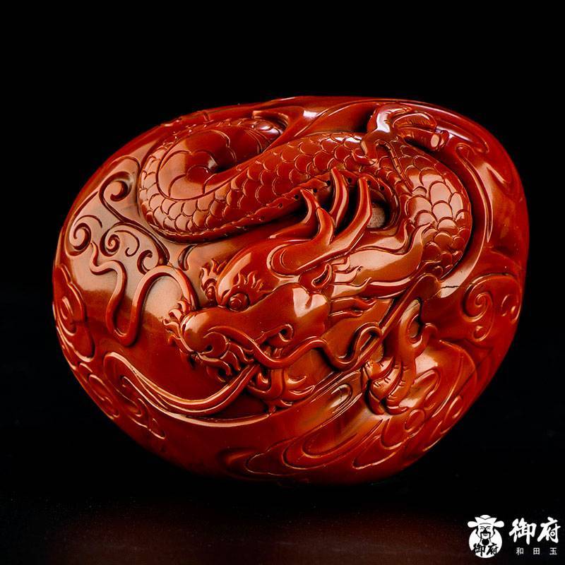 南红玛瑙摆件 龙行天下 400.8克